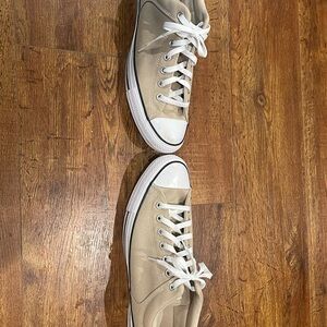 Converse Beige and White Sneakers